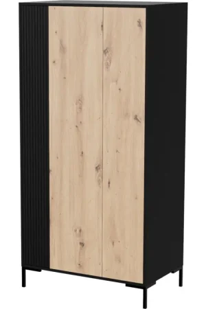 Kast CIMER 10 zwart / eiken artisan Direct Verzonden