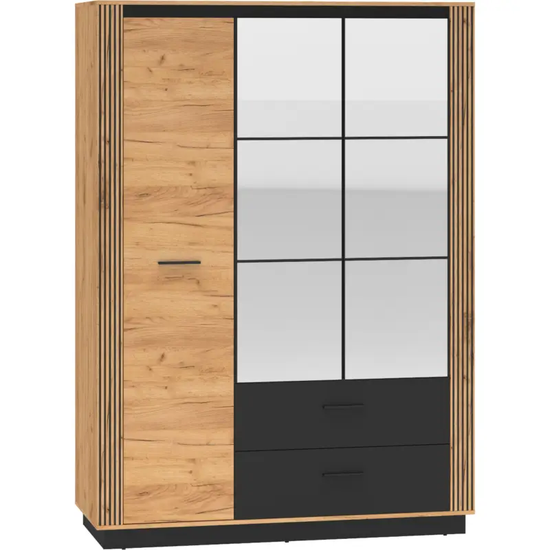 Alleen Vandaag Kast met spiegel URSA 02 craft eiken goud + zwart
