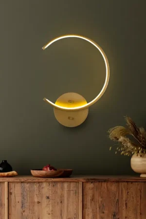 Lage Prijs Wandlamp Moon Goud