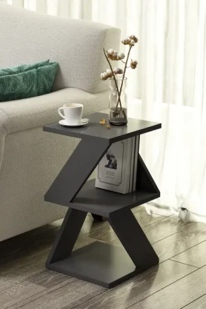 Bijzettafel Albeni Antraciet Exclusieve Aanbieding