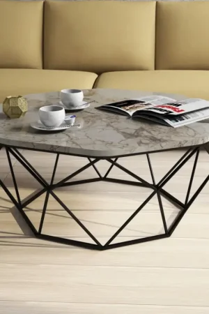 Alleen Vandaag Salontafel Diamond Wit Marmerlook