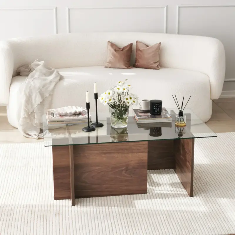 Hoge Kwaliteit Salontafel New Escape Walnoot