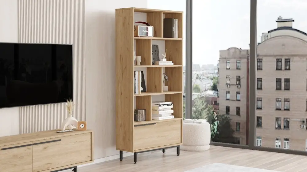Boekenkast Roard Naturel 175cm Laatste Kans