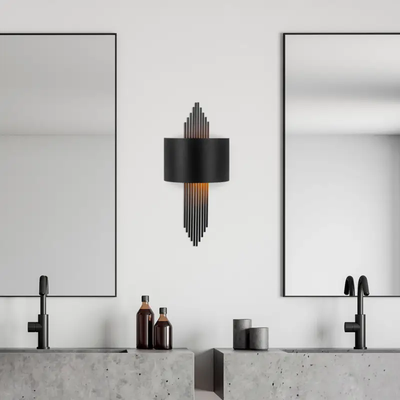 Wandlamp Avdan Curve Zwart Snelle Levering
