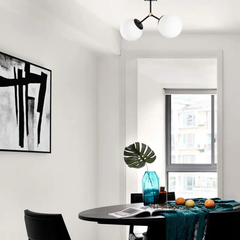 Plafondlamp Damar Zwart 2-Lichts Shop Nu