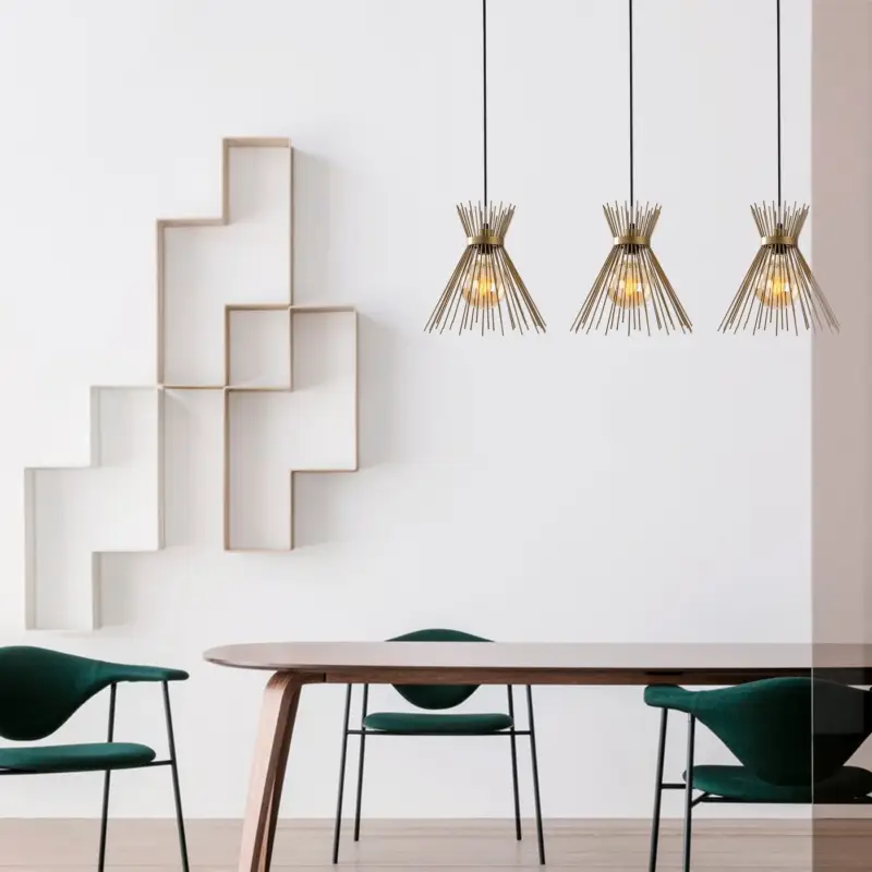 Hanglamp Kirpi Goud 3-Lichts Bestseller