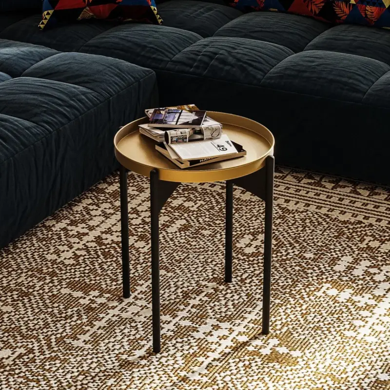 Salontafel Samuel Goud/Zwart Populair