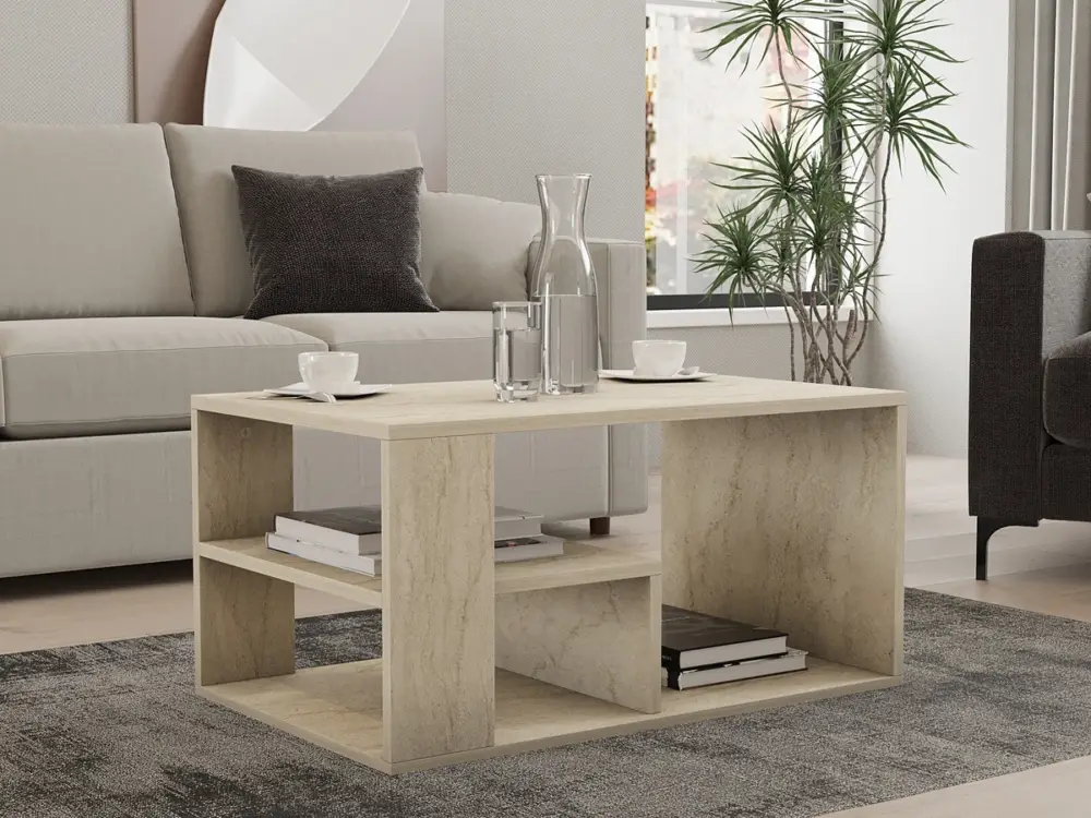 Alleen Vandaag Salontafel Eros Travertinlook 80cm