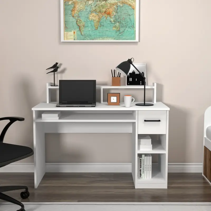 Uitverkoop Bureau Eslem Wit 120cm