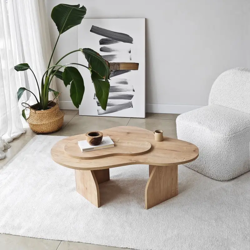Bestseller Salontafel Melted Naturel 105cm