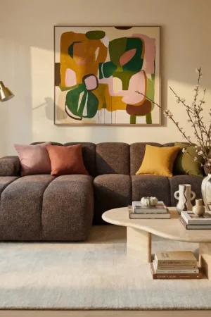 Woood Chaise Longue Bank Mojo Links Wollig Bruin Seizoensaanbieding