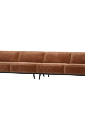 Voordeelprijs Woood 4-zits Bank Statement XL 372cm Chenille Velvet Terra