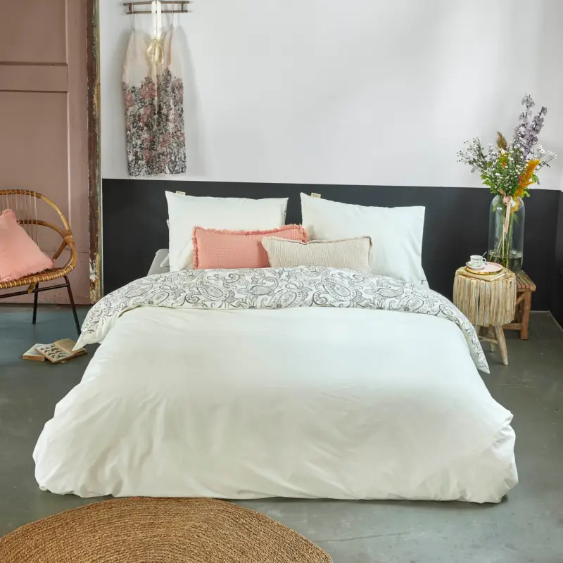 Betaalbaar Dekbedovertrek Walra Perfect Paisley Off White Renforcé