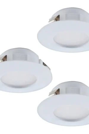 Eglo - Set van 3 LED-inbouwspots voor de badkamer PINEDA LED/4,9W/230V IP44 Laatste Versie