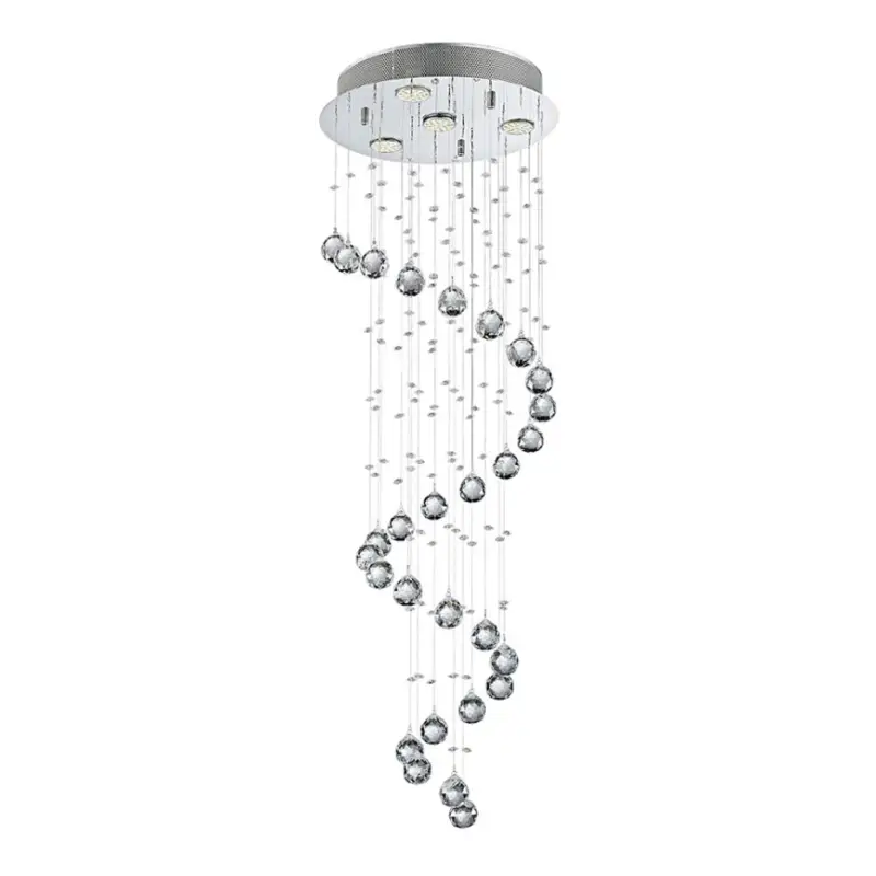 LUXERA 62410 - Kristallen plafondlamp COIL 4xGU10/50W/230V Betrouwbaar