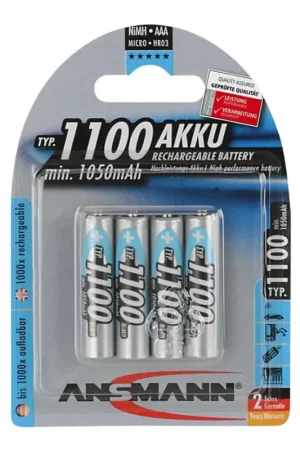 Meest Verkocht Ansmann 07521 Micro AAA - 4 st. Oplaadbare batterijen AAA NiMH1,2V/1050mAh