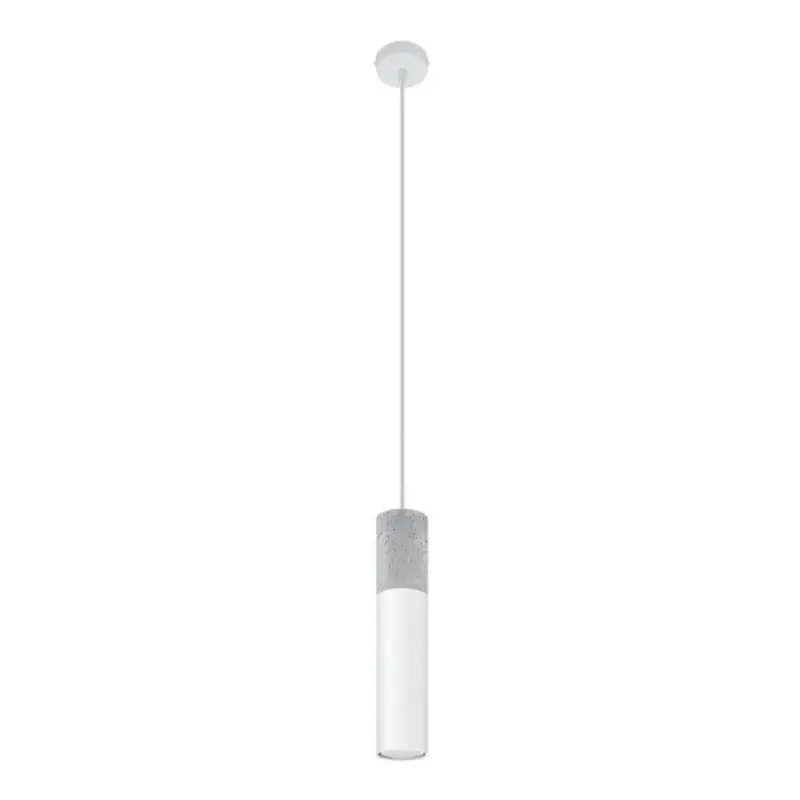 Korting Hanglamp aan kabel BORGIO 1xGU10/40W/230V beton/metaal wit
