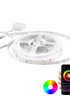 RGB LED Dimbare strip Wi-Fi + muziekfunctie LED/16W/230V 5 m Tuya Actieprijs