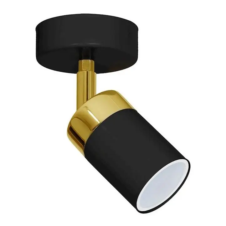 Koopje Spotlamp JOKER 1xGU10/25W/230V zwart/goud