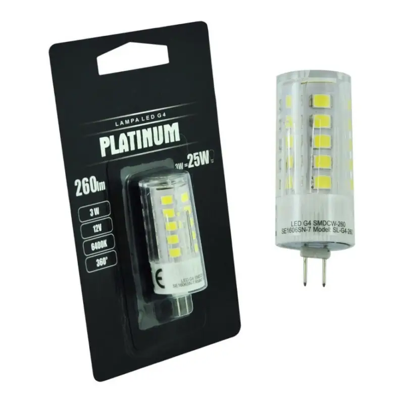 LED Lamp G4/3W/12V 6500K Laatste Versie