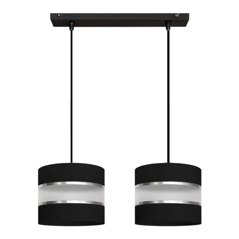 Zwarte Hanglamp HELEN 2x E27 / 15W / 230V Koop Online