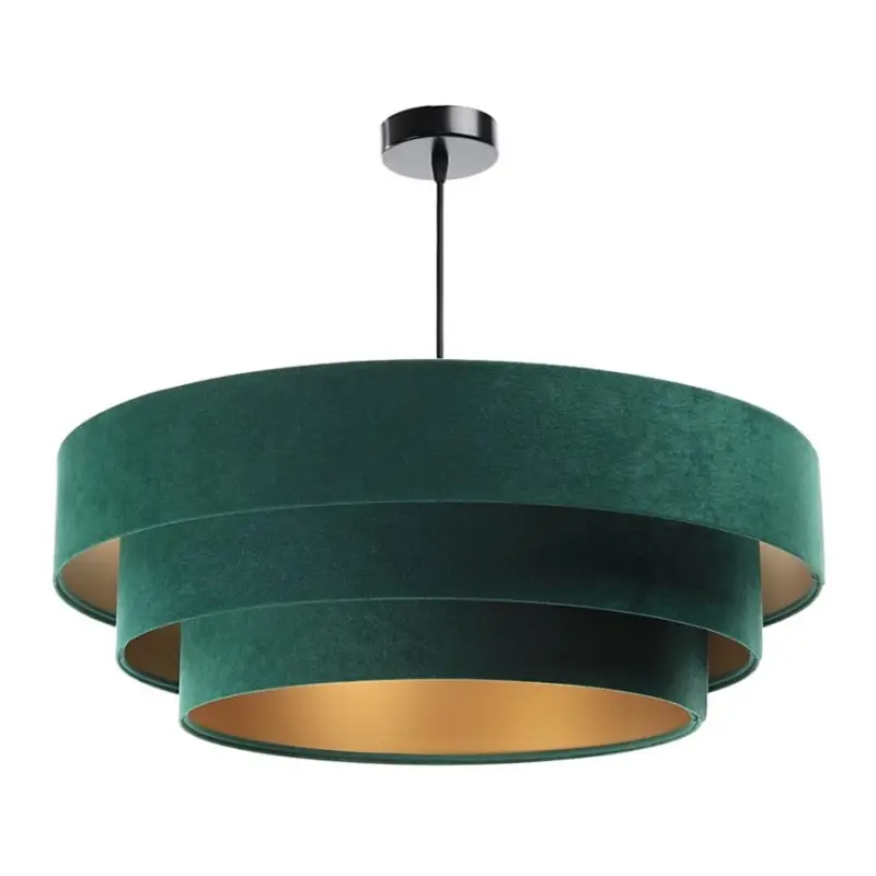 Betaalbaar Hanglamp aan kabel TRINITI 1xE27/60W/230V groen/goud