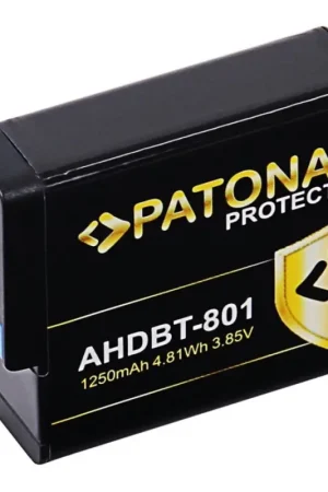 PATONA - Batterij GoPro Hero 5/6/7/8 1250mAh Li-Ion Protect Voordeelprijs