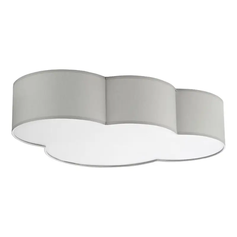 Plafondlamp kinderkamer CLOUD 4xE27/15W/230V grijs Uitverkoop