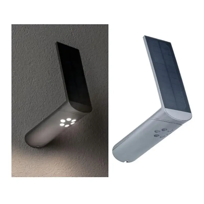 Express Levering Paulmann 94261 - LED/1,2W IP44 Solar wandlamp met sensor ILIAS 3,7V 1800 mAh