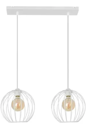 Aanbieding Hanglamp aan een koord MERCURE 2xE27/15W/230V wit