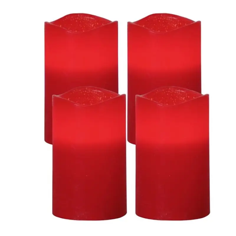 Eglo - SET 4x LED-kerstdecoraties LED/0,066W/3xAAA rood Gecertificeerd