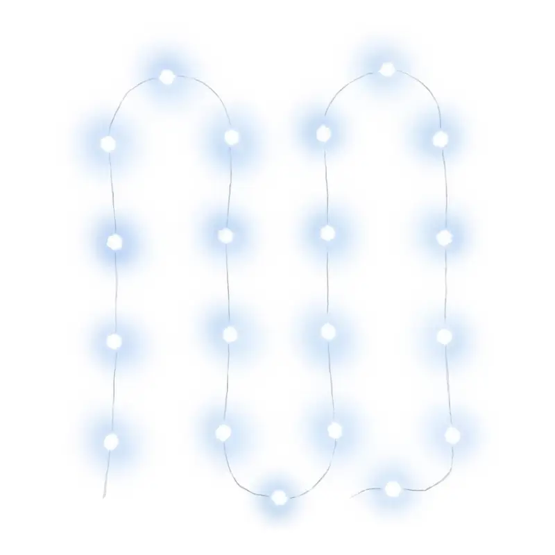 Shop Nu LED-lichtsnoer 20xLED/2xAA 2,3m koud wit