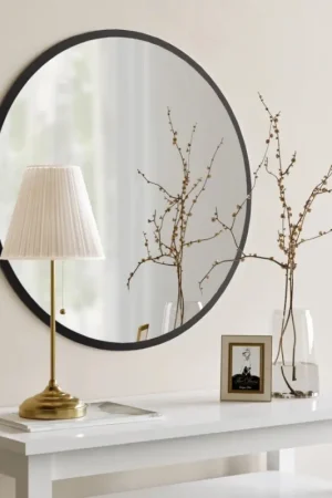 Finale Uitverkoop Wand Spiegel AYNA 60 cm zwart