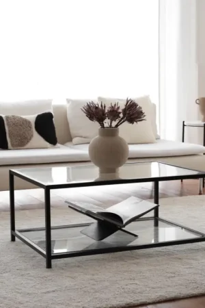 Koffie Tafel ASTRO 40x90 cm zwart Shop Nu
