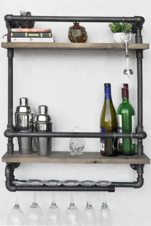 Gratis Retour Wandplank BORU 67x60 cm bruin/zwart