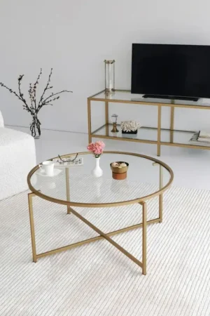 Koffie Tafel GOLD SUN 40x83 cm goud Koop Online