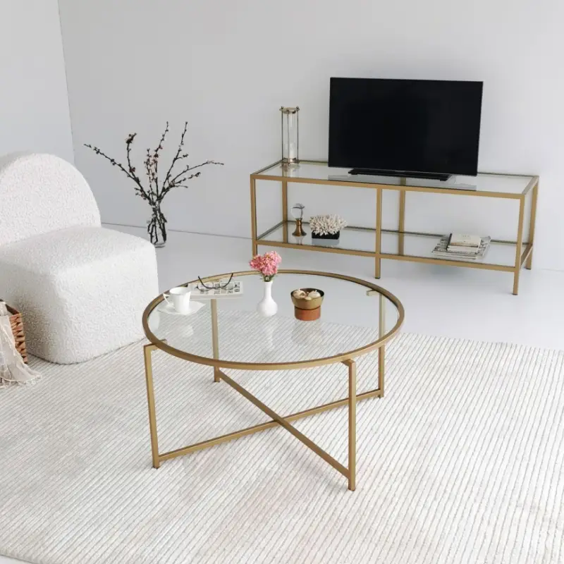 Koffie Tafel GOLD SUN 40x83 cm goud Koop Online