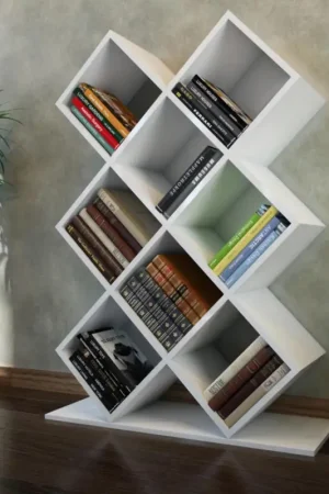 Tijdelijk Beschikbaar Boekenkast KUMSAL 129x90 cm wit