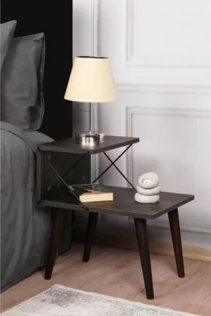 Aanbieding Nachtkastje CROSS 55x50 cm bruin