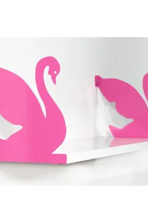 Wandplank KUGU 20x60 cm roze/wit Lage Kosten