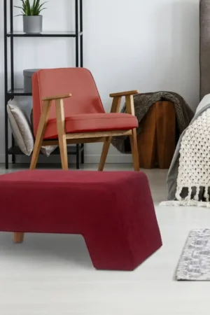 Veilige Betaling Taboret KATE 40x84 cm rood