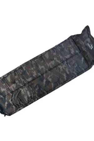 Beperkte Voorraad Zelf-opblazende campingmat met kussen camouflage