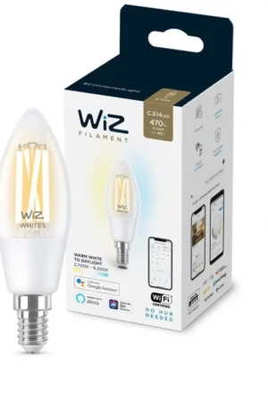 Lage Kosten Dimbare LED Lamp FILAMENT C35 E14/4,9W/230V 2700-6500K CRI 90 Wi-Fi - WiZ