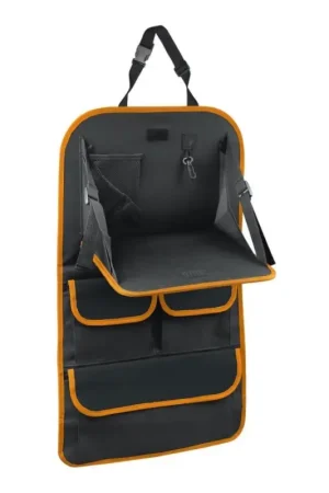 Auto Organisatietas met Tafeltje 69,5x40,5 cm zwart/oranje Actieprijs