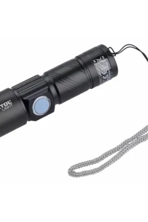 Weekendaanbieding Extol - LED Oplaadbare Zaklamp LED/3W/450 mAh/3,7V zwart