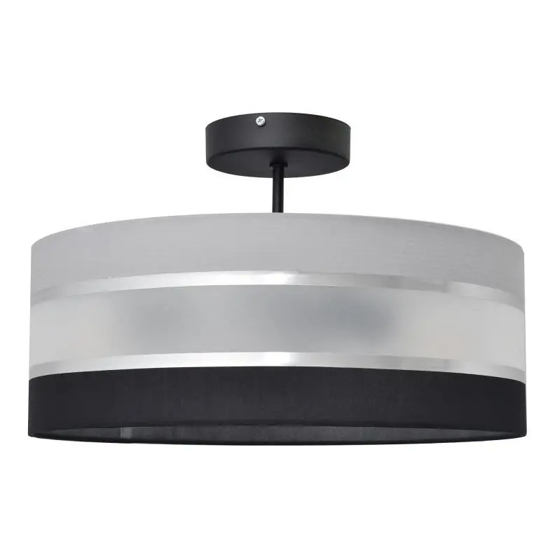 Hoge Kwaliteit Hanglamp aan een paal HELEN 3xE27/15W/230V zwart/grijs/glanzend chroom