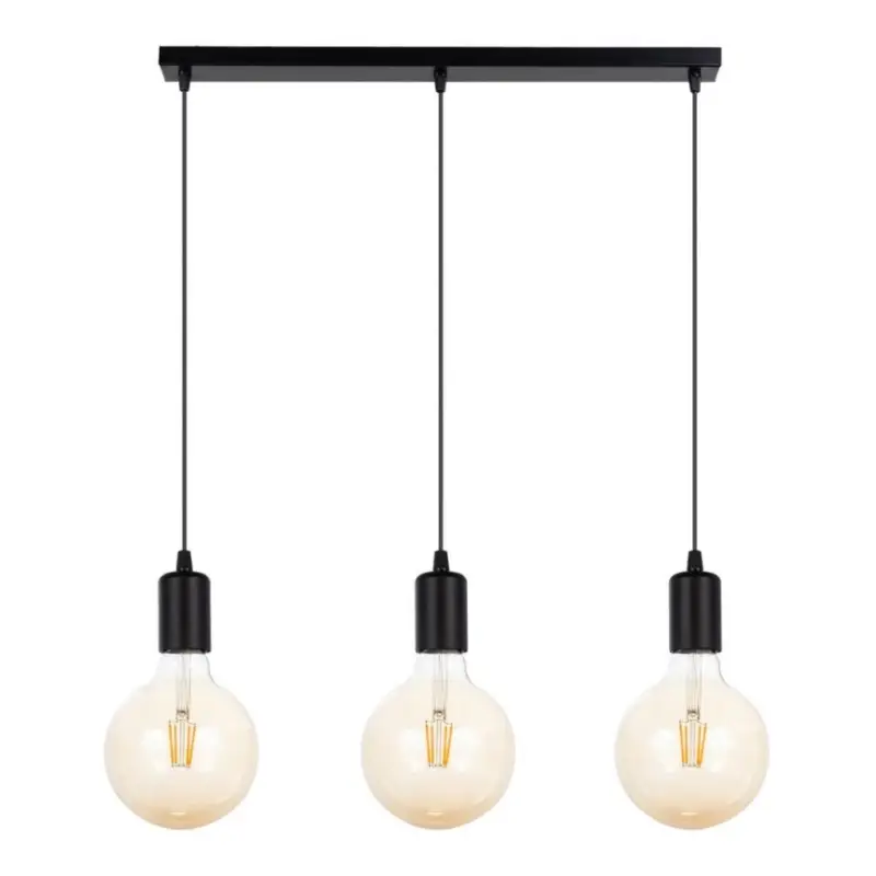 Merkproduct Hanglamp aan een koord MIROS 3xE27/60W/230V zwart