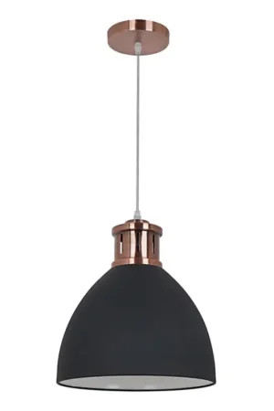 Alleen Vandaag Hanglamp aan kabel METAL 1xE27/15W/230V koper/zwart