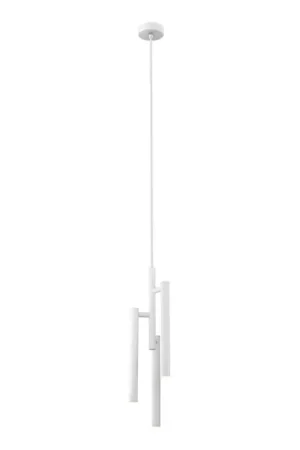 Koopje LED-kroonluchter aan kabel TUBULAR 3xLED/5W/230V wit