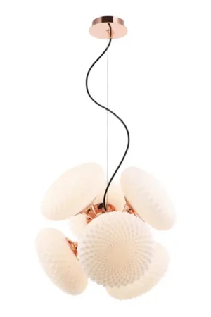 Alleen Vandaag Hanglamp aan een koord STELLAR 6xG9/4W/230V roze goud